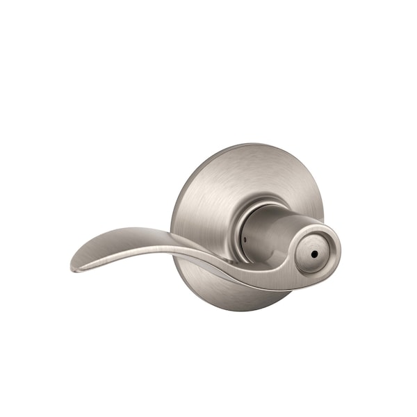 Schlage Schlage Accent Satin Nickel Privacy Lever Right or Left Handed F40ACC619 - main